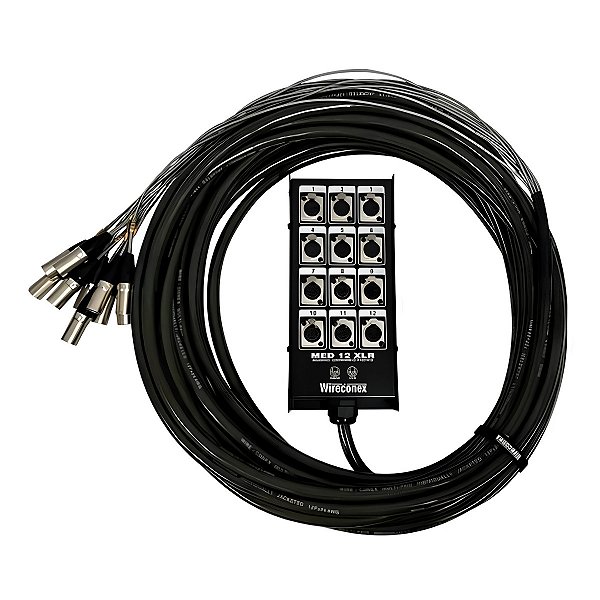Medusa Multicabo 12 Vias Xlr / Xlr 10 Metros Wireconex