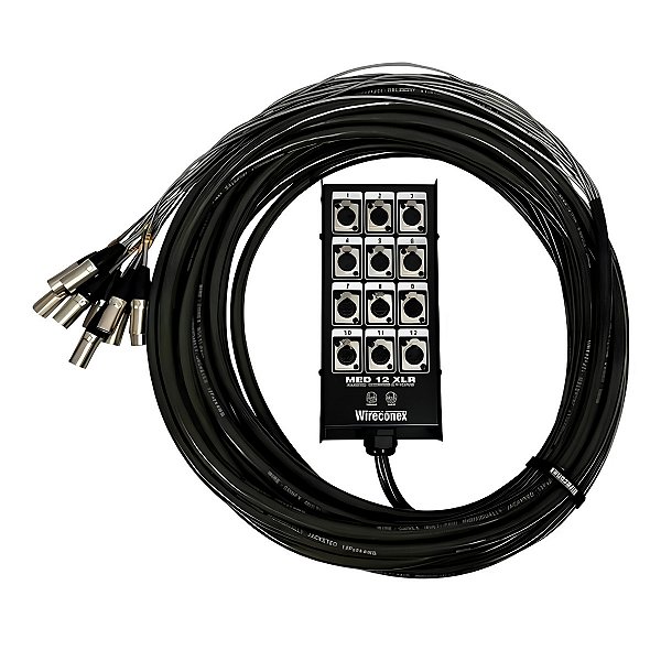 Medusa Multicabo 12 Vias Xlr / Xlr 15 Metros Wireconex