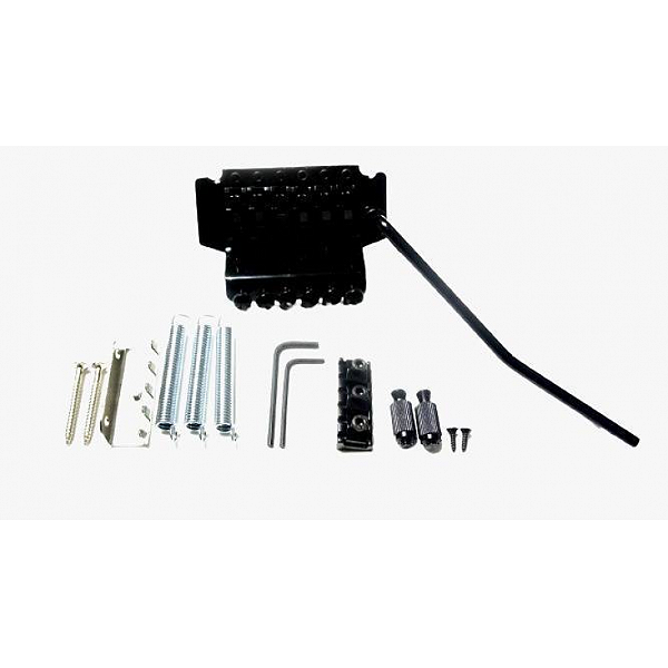 Kit Ponte Flutuante Floyd Rose para Guitarra com Lock Nut Preta