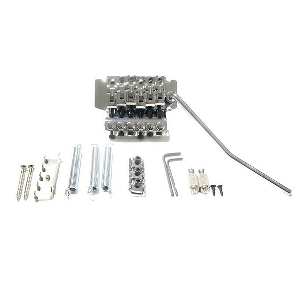 Kit Ponte Floyd Rose Flutuante com Lock Nut Cromada PFR-CR
