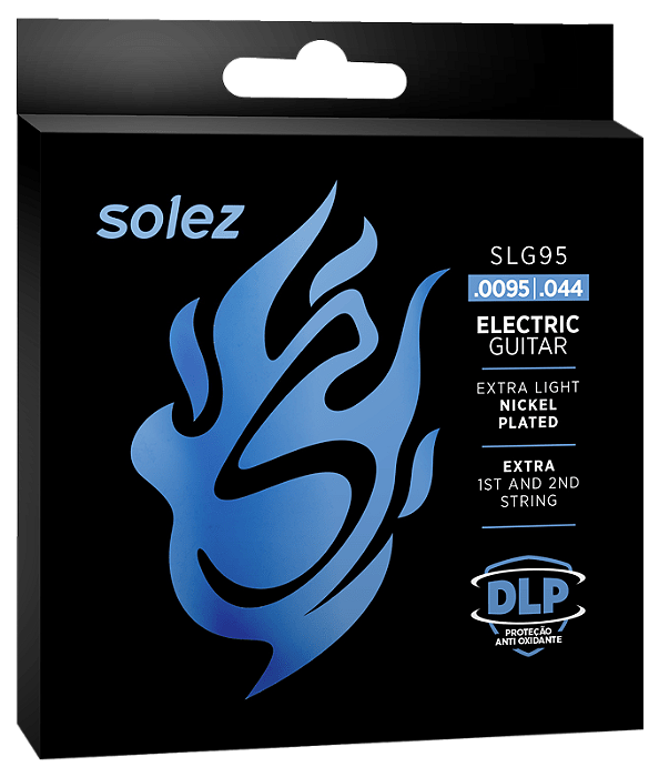 Encordoamento Solez SLG95 para Guitarra Elétrica 0.0095" DLP