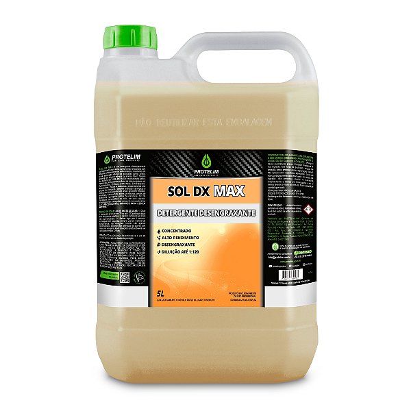 Desengraxante Alcalino Concentrado Prot Sol Dx Max - Protelim