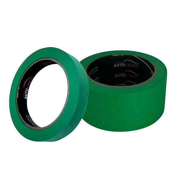 Fita Crepe Automotiva Alta Perf Verde - Auto Crazy