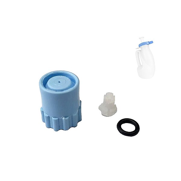 Bico Pulverizador Sani Control Azul 0,7 mm Com }Helicóide - Guarany