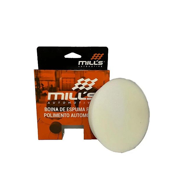 Boina De Espuma Branca Lisa Lustro - Mills