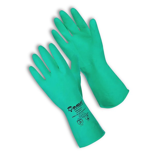 Luva Nitrilica Verde TAM:G - Imbat