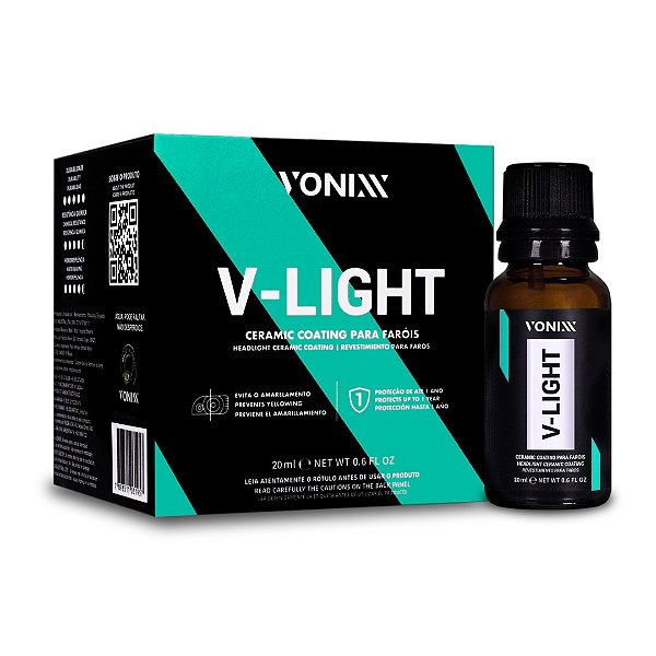 Ceramic Coating/vitrificador Para Faróis V-Light Pro 20mL - Vonixx