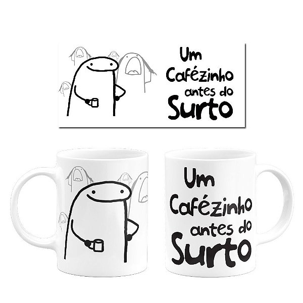 Caneca Personalizada Flork Um café antes do surto