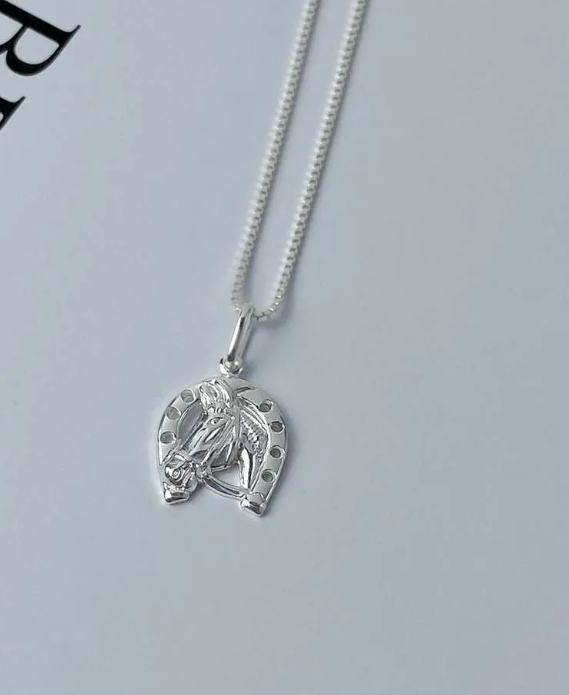 Corrente Masculina de Ferradura em Prata 925