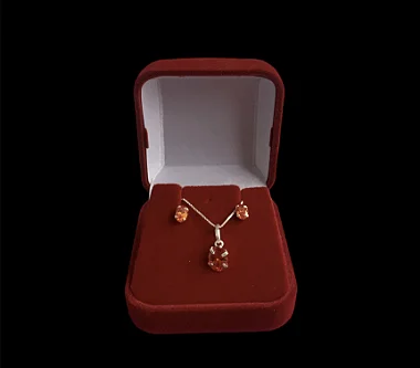 Conjunto Colar e Brinco Ponto de Luz em Prata 925