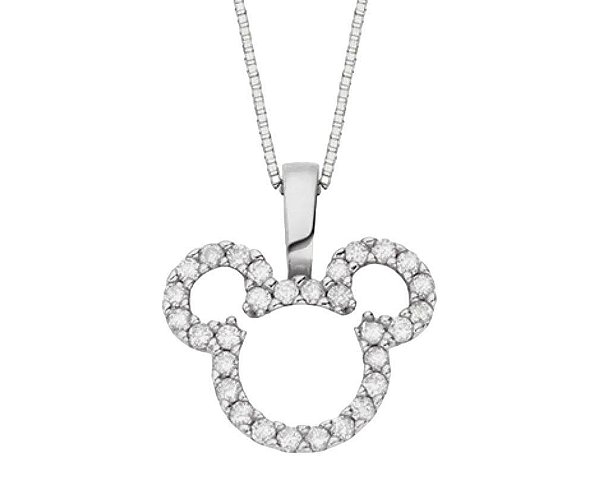 Colar com Pingente Mickey em Prata 925