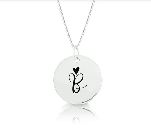 Colar ou Pingente Personalizado de Letra em Prata 925