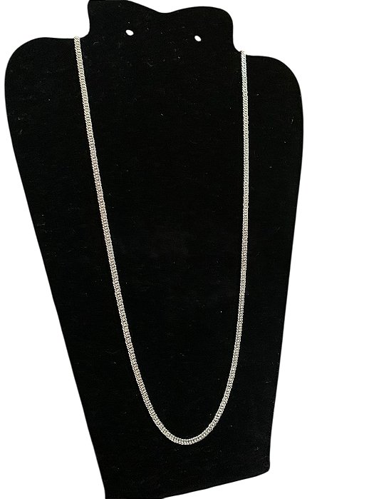 Corrente Masculina Elo Duplo Grumet 3mm 60cm