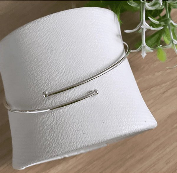 Bracelete Maleável Regulavel em Prata 925