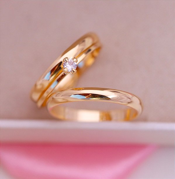 Aliança Tradicional 3mm de Ouro 18k