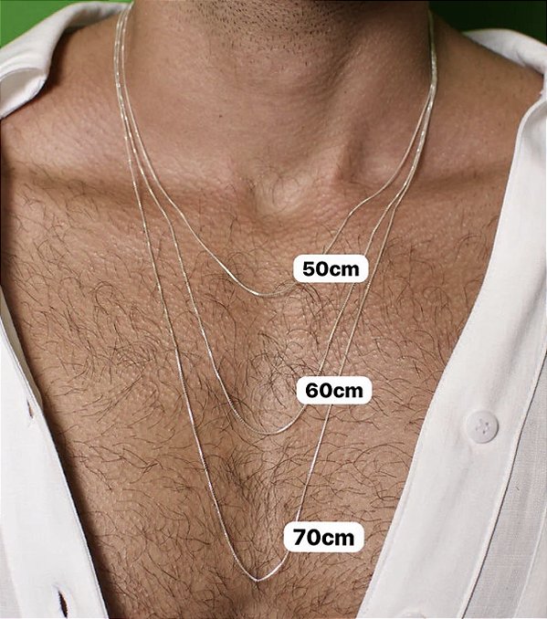 Corrente Veneziana 1mm V15 em Prata 925