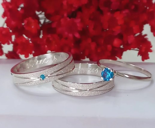 Par Aliança Brilho Intenso 4mm com Brinde