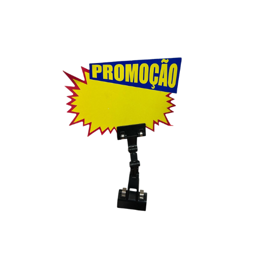 Porta Preço Articulado Robozinho para  Arara de Roupa