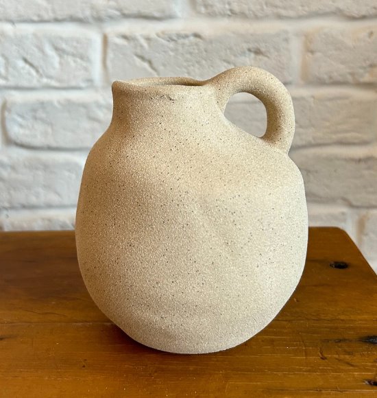 Vaso Decorativo Orgânico Baixo em Cerâmica (14x12)