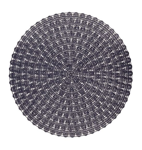 Jogo Americano Serena Azul Marinho (38cm) - kit com 6 unidades