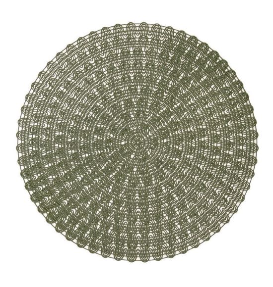 Jogo Americano Serena Verde Oliva (38cm) - kit com 6 unidades