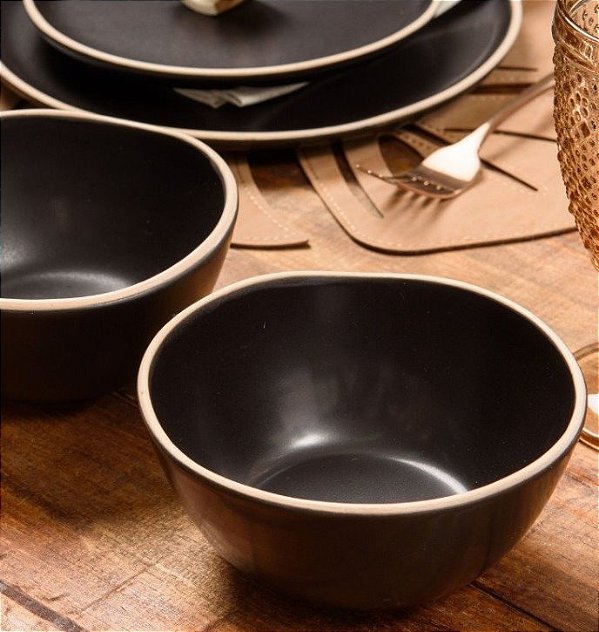 Bowl Preto em Cerâmica - Linha Vivant
