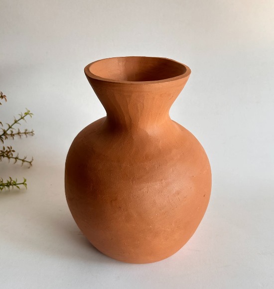 Vaso de Barro Bojudo Maria Gomes