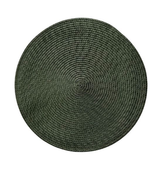 Jogo Americano Luna Verde Oliva (38cm) - Kit com 6 peças