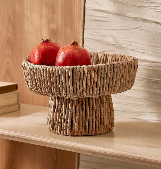 Fruteira de Mesa Redonda em Fibra Natural (20X31)