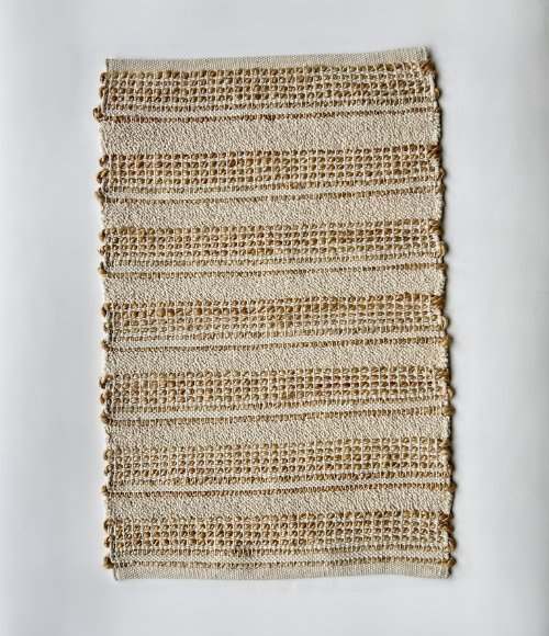 Tapete Artesanal Nature Juta e Algodão (50x80CM)