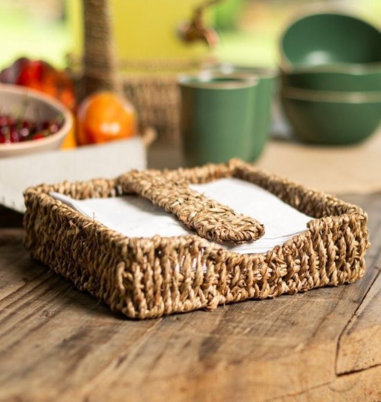 Porta Guardanapo em Fibra Natural (20x20)