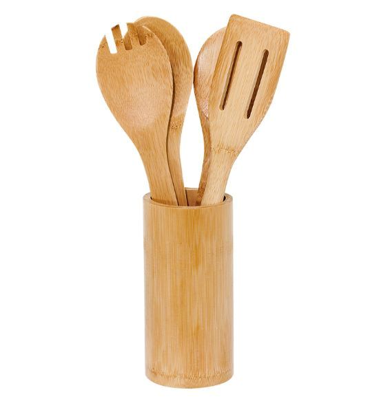 Kit de Utensílios Ecokitchen em Bambu (5 peças)