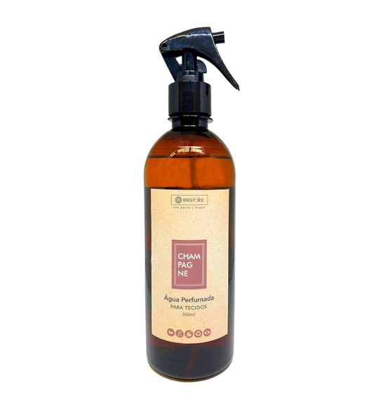 Água Perfumada Para Tecidos Fragrância Champagne (500ml)