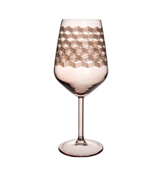 Taça Geo Vidro Âmbar 490 ml (Avulso)