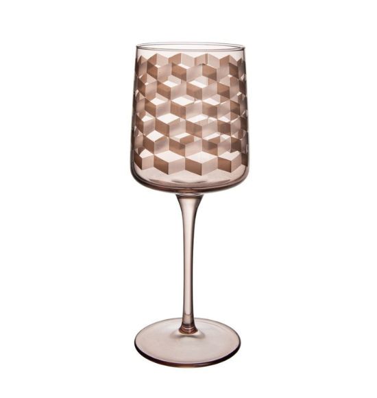 Taça Geo Vidro Âmbar 320 ml (Avulso)