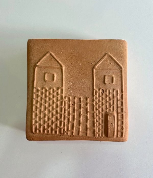 Tijolinho Decorativo de Barro Casa Torres (15x15) | Coleção Barrolândia