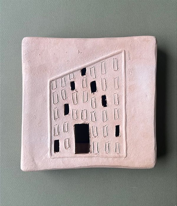 Tijolinho Decorativo de Barro Prediozinho (15x15) | Coleção Barrolândia