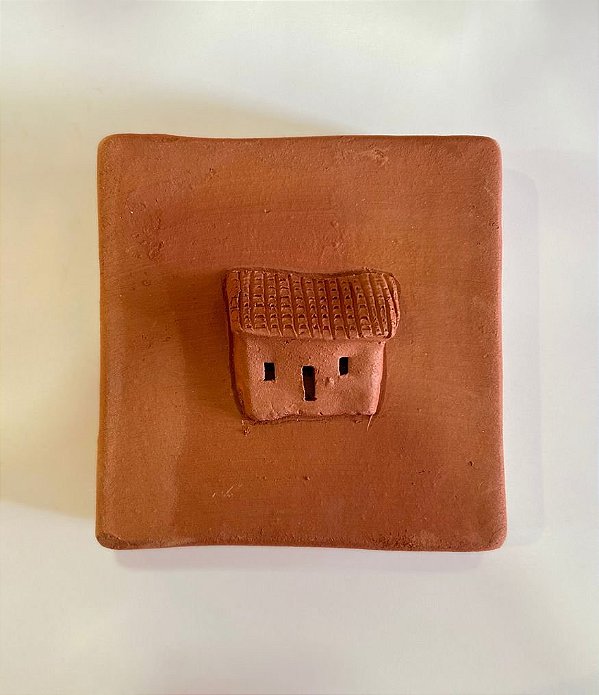Tijolinho Decorativo de Barro Casa Miniatura (15x15) | Coleção Barrolândia