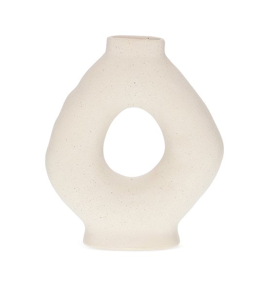 Vaso Decorativo Vazado em Cerâmica (28x24)