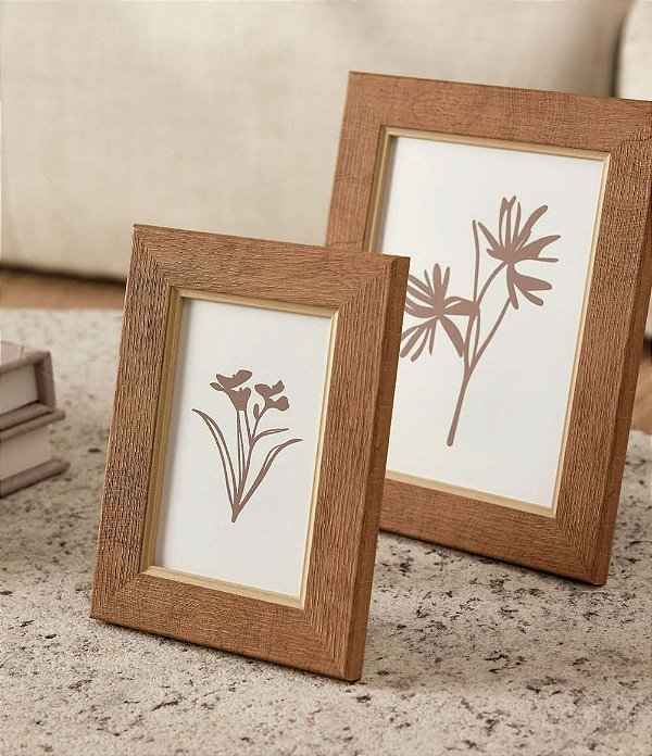 Porta Retrato Nature Wood (10x15 e 15x20)