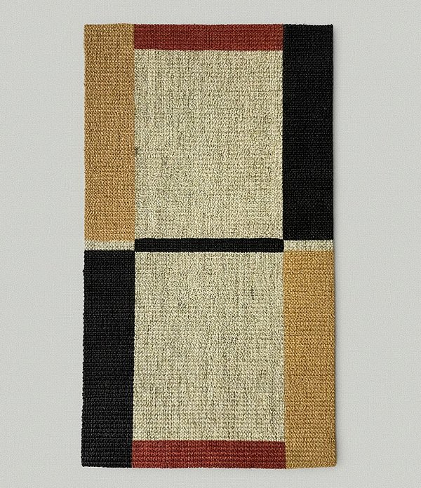 Capacho de Porta em Sisal Modelo Bauhaus (70x40CM)