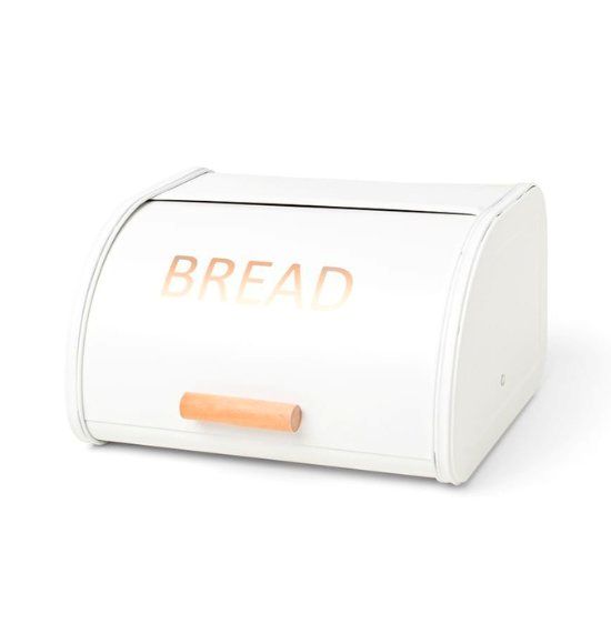 Porta Pão Branco em Metal (17x26x30)