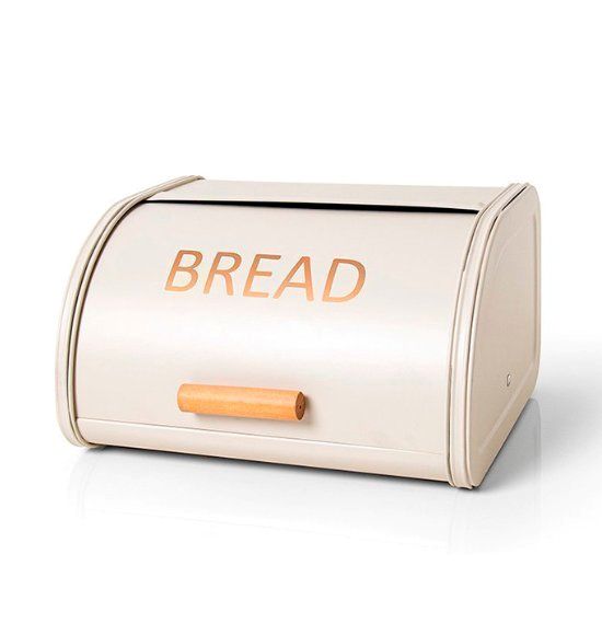 Porta Pão de Metal Enjoy Cor Areia