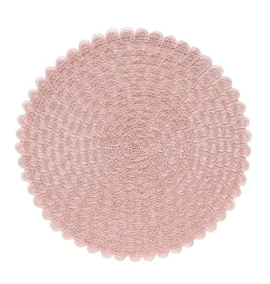 Jogo Americano Ava Rosa  (38cm) - Kit com 6 peças
