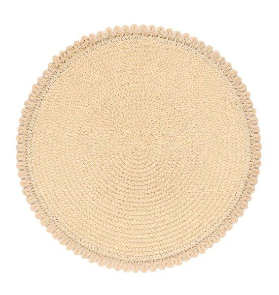 Jogo Americano Vernon Natural (38CM) - Kit com 6 peças