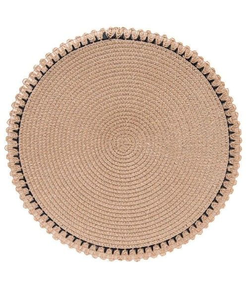Jogo Americano Vernon Vanilla (38CM) - Kit com 6 peças
