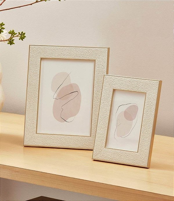 Porta-Retratos Branco em Poliestireno (10x15 e 15x20)