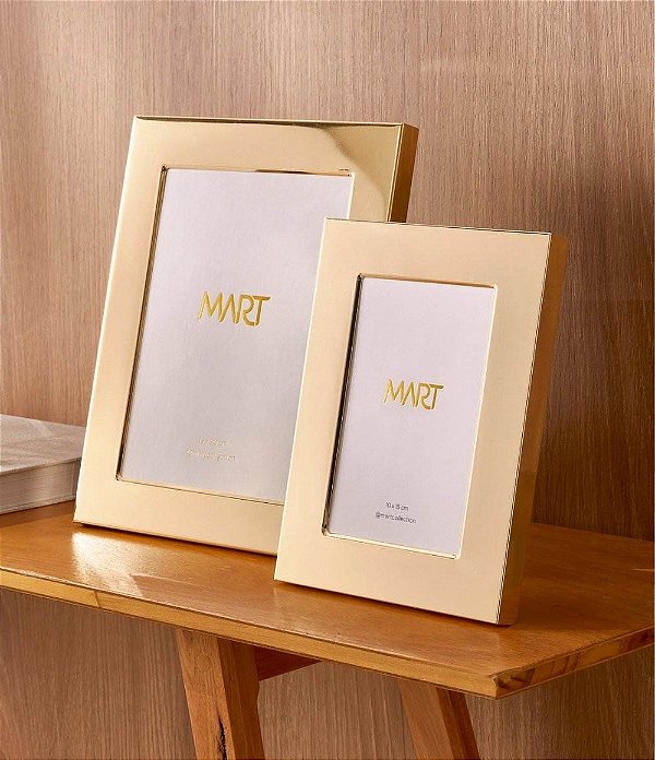 Porta Retrato Dourado em Metal (10x15)