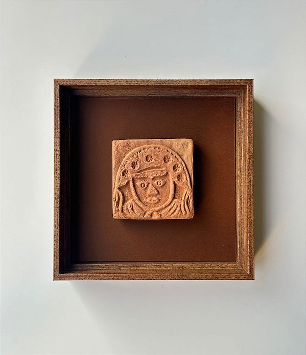 Quadro Decorativo Pequeno Mini Cangaceiro Artesanal (22x22)