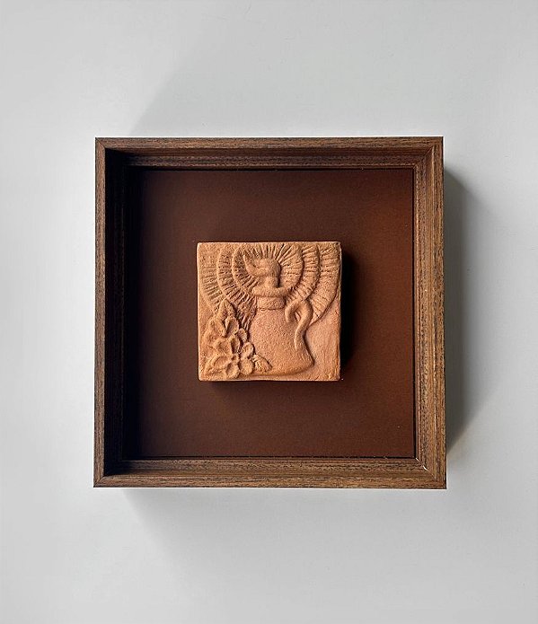 Quadro Decorativo Pequeno Mini Lamparina Artesanal (22x22)